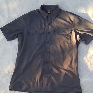 Eddie Bauer Men's Charcoal Button Down Shirt